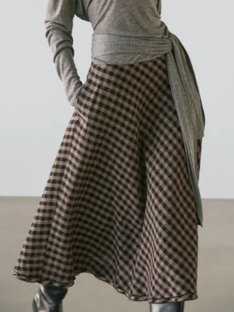 Ausgestellt mit Karomuster