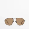 Aviator-Sonnenbrille aus Metall