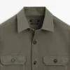 Baumwoll-Overshirt mit Taschen