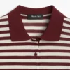Baumwoll-Poloshirt mit gestreiften Details