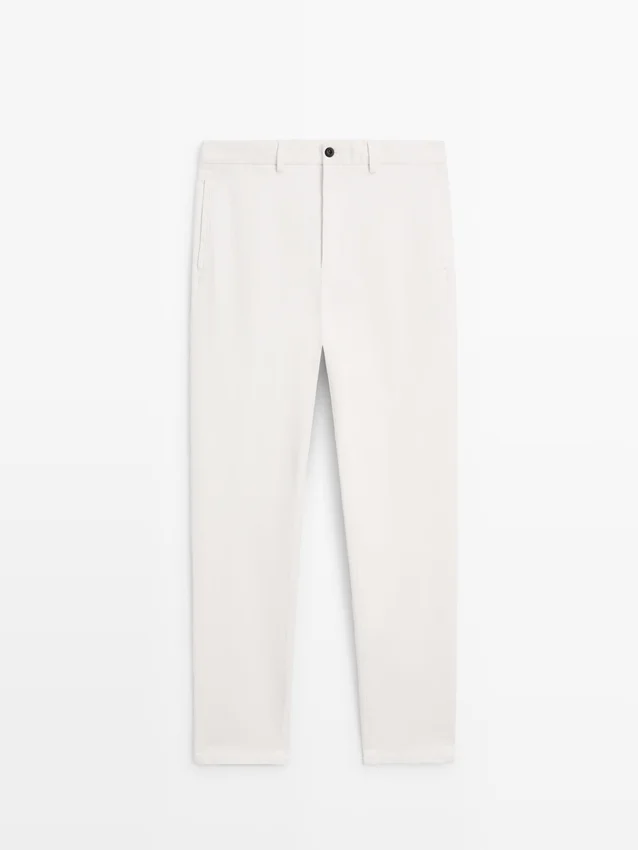 Baumwoll-Twill-Hose mit elastischem Bund Baumwoll-Twill-Hose mit elastischem Bund