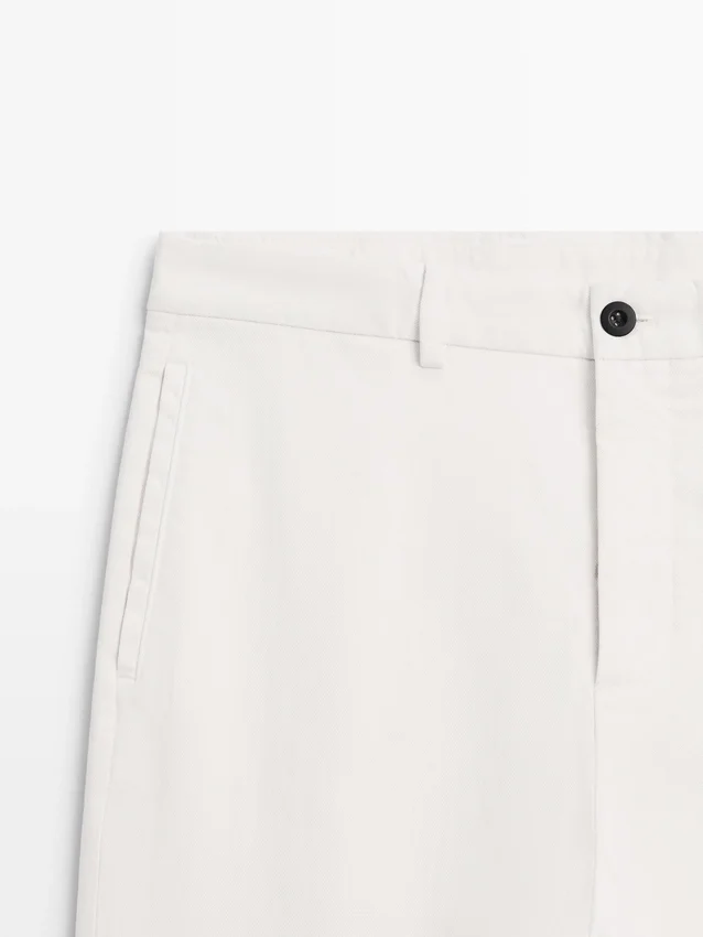 Baumwoll-Twill-Hose mit elastischem Bund Baumwoll-Twill-Hose mit elastischem Bund