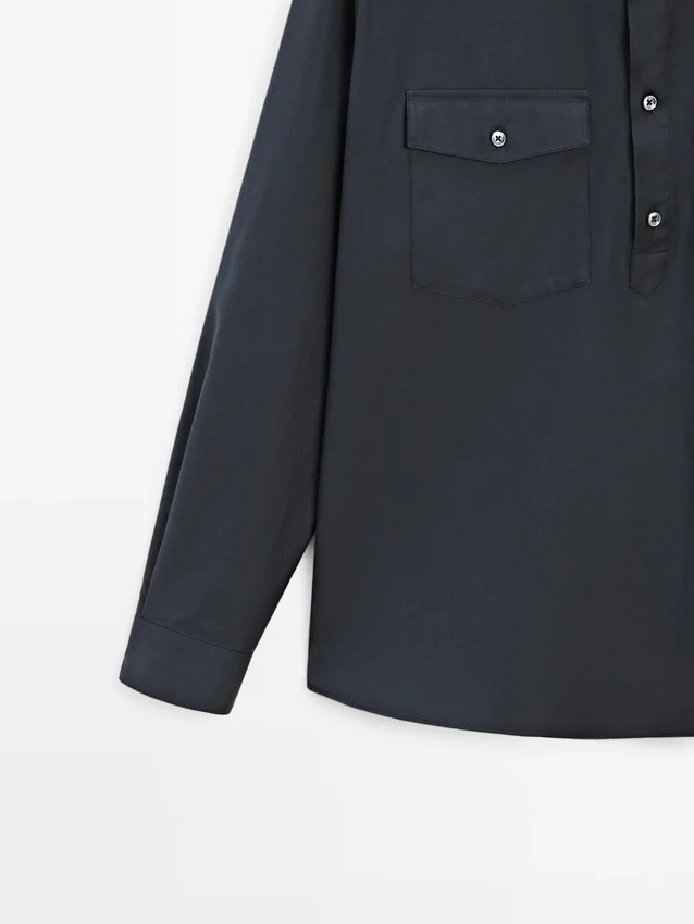 Baumwollhemd mit Taschen Baumwollhemd mit Taschen