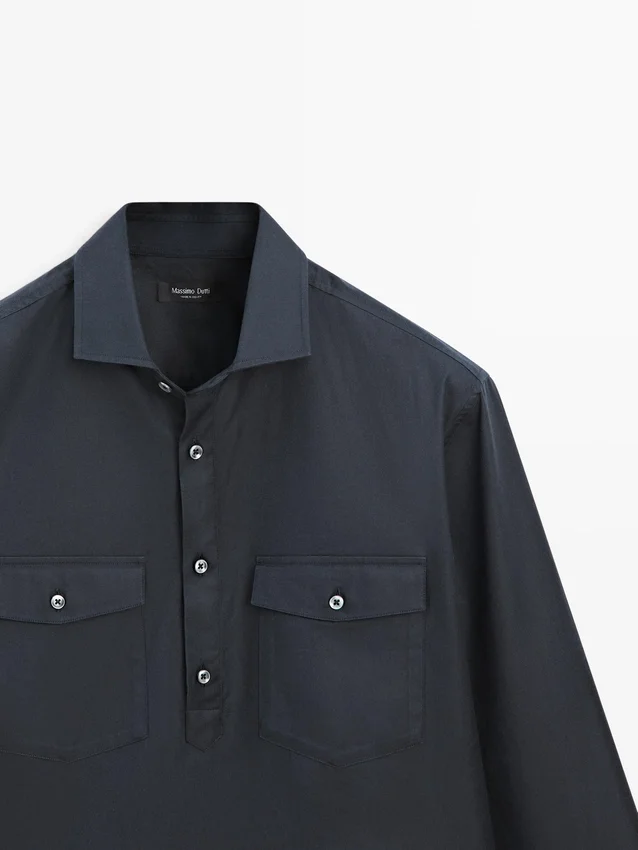 Baumwollhemd mit Taschen Baumwollhemd mit Taschen