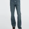 Boot-Cut-Jeans mit hoher Taille