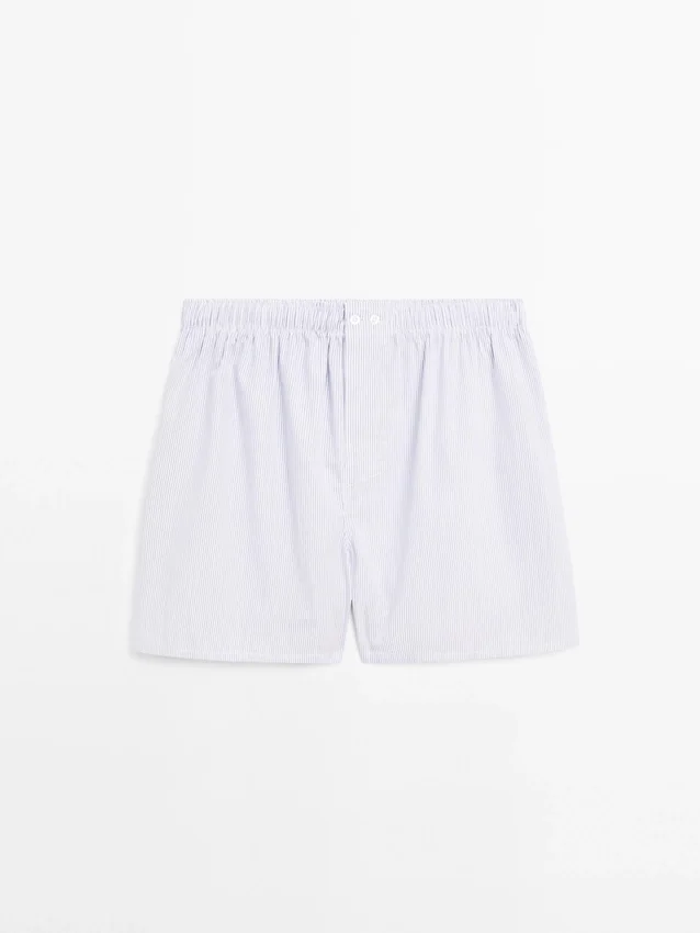 Boxershorts mit doppeltem Streifenmuster Boxershorts mit doppeltem Streifenmuster