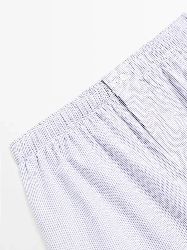 Boxershorts mit doppeltem Streifenmuster Boxershorts mit doppeltem Streifenmuster