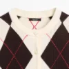 Cardigan aus Baumwolle mit Argyle-Muster