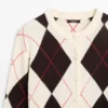 Cardigan aus Baumwolle mit Argyle-Muster