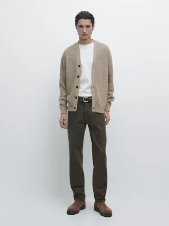 Cardigan aus Baumwollstrick mit Knöpfen