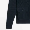 Cardigan aus Baumwollstrick mit Taschen