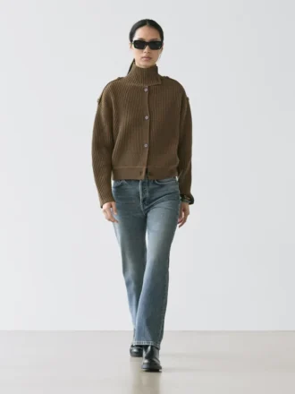 Cardigan aus Wolle mit Knopfdetails