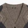 Cardigan aus Wollmischung mit Argyle-Muster