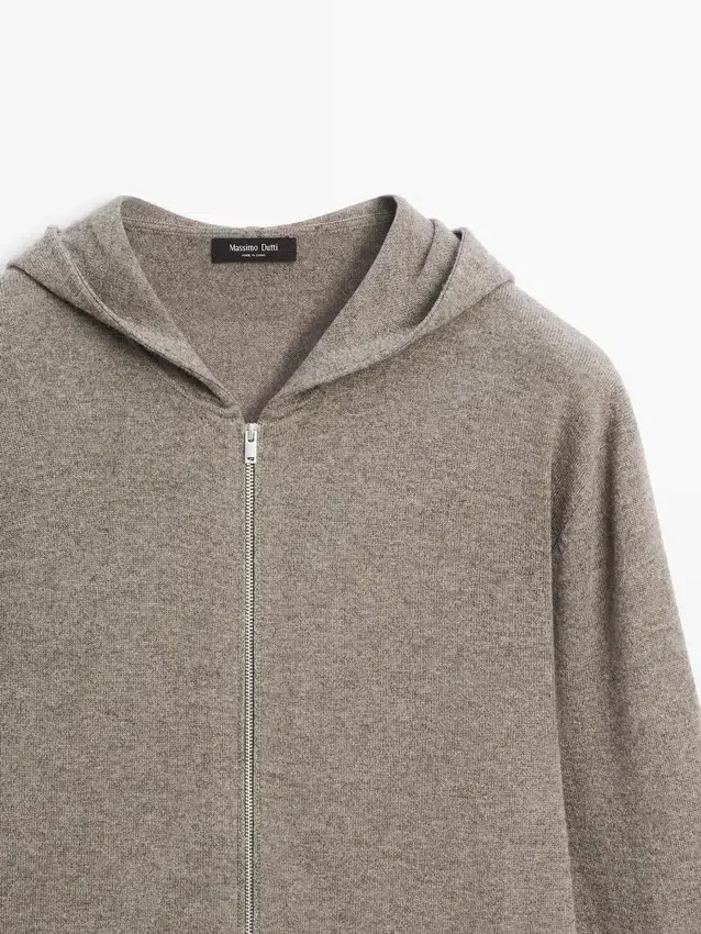 Cardigan aus Wollmischung mit Kapuze Cardigan aus Wollmischung mit Kapuze