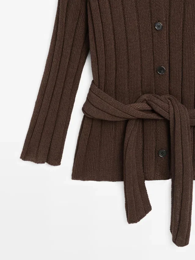 Cardigan mit Taillendetail Cardigan mit Taillendetail