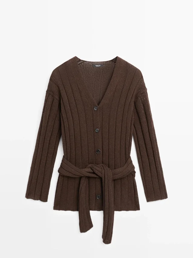 Cardigan mit Taillendetail Cardigan mit Taillendetail