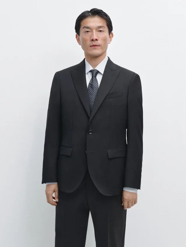 Cooler Anzug-Blazer aus Wolle Cooler Anzug-Blazer aus Wolle