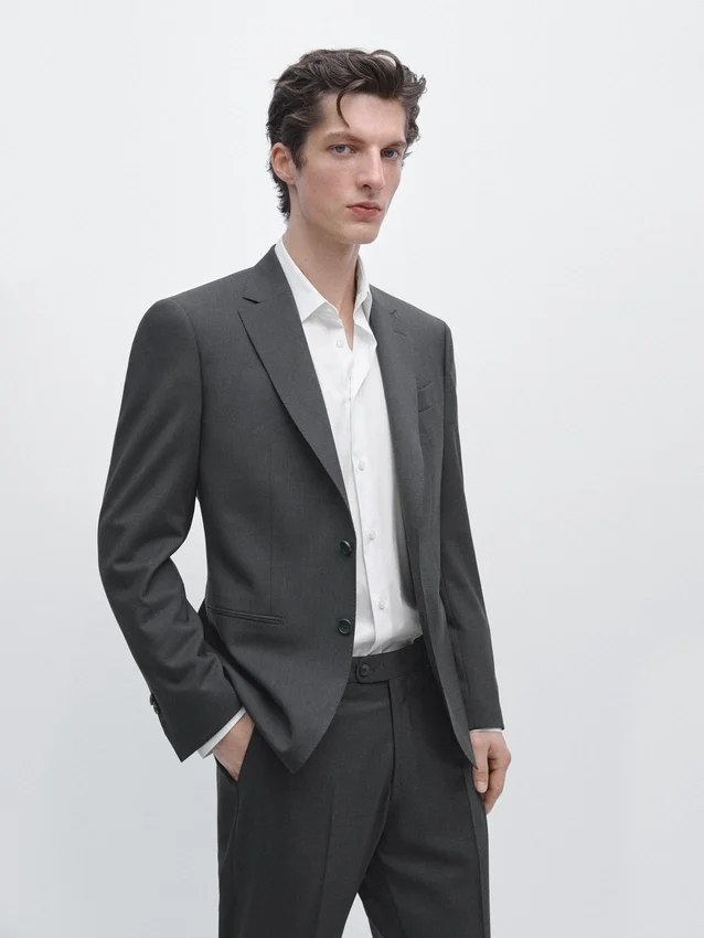 Cooler Anzug-Blazer aus Wolle Cooler Anzug-Blazer aus Wolle