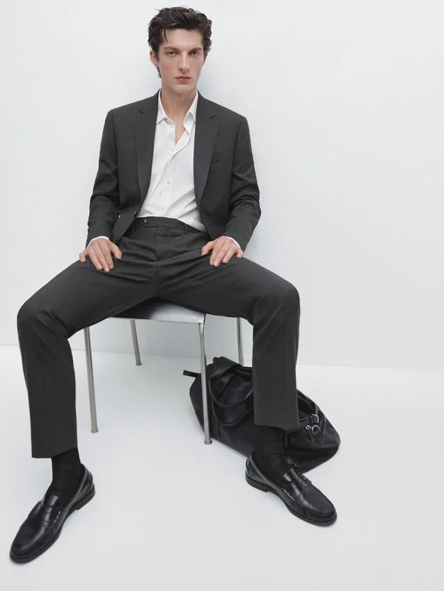 Cooler Anzug-Blazer aus Wolle Cooler Anzug-Blazer aus Wolle