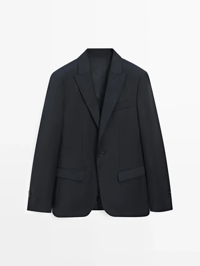 Cooler Anzug-Blazer aus Wolle Cooler Anzug-Blazer aus Wolle