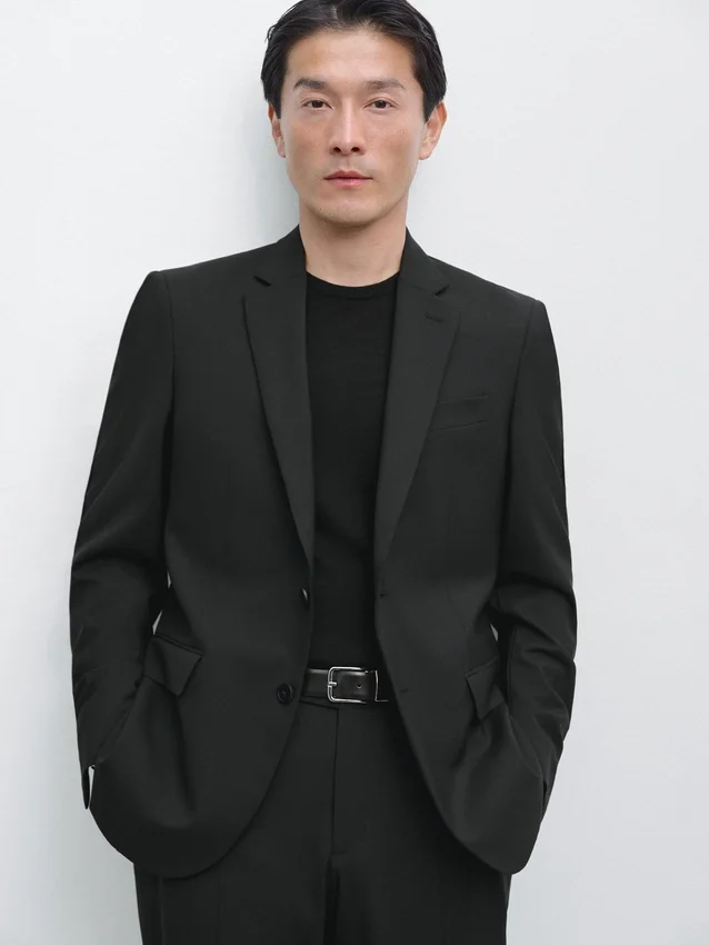 Cooler Anzug-Blazer aus Wolle Cooler Anzug-Blazer aus Wolle