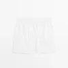Einfarbige Boxershorts aus 100 % Baumwolle