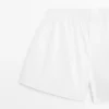 Einfarbige Boxershorts aus 100 % Baumwolle