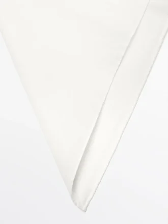 Einfarbiger Schal aus 100 % Baumwolle