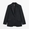 Extrafeiner Zweiknopf-Blazer