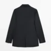 Extrafeiner Zweiknopf-Blazer