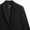 Extrafeiner Zweiknopf-Blazer aus Wolle Extrafeiner Zweiknopf-Blazer aus Wolle