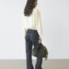Flare-Fit-Jeans mit hoher Taille und Taschen