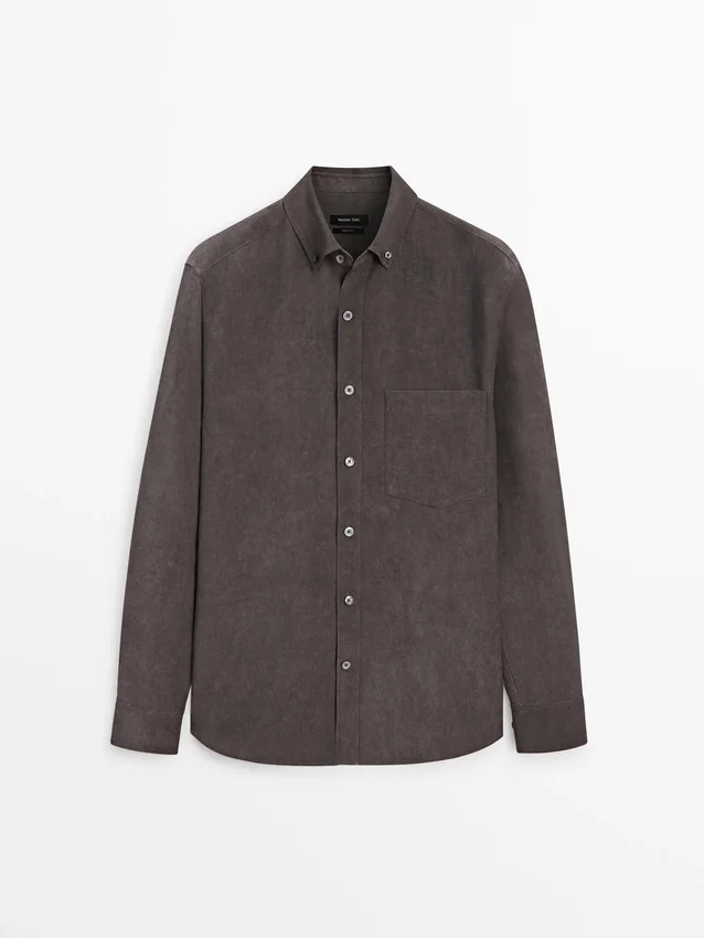 Fließendes Hemd mit Tasche Fließendes Hemd mit Tasche