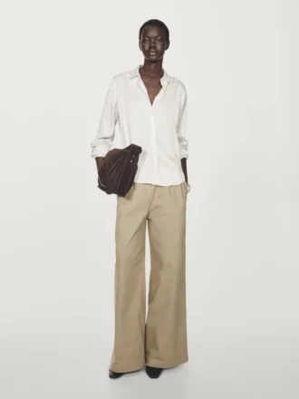 Fließendes Satinhemd