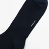 Gerippte Socken aus Baumwollmischung