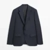 Gestreifter Anzug-Blazer aus Cool Wool Gestreifter Anzug-Blazer aus Cool Wool