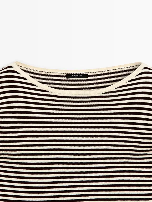 Gestreifter Langarm-Pullover Gestreifter Langarm-Pullover