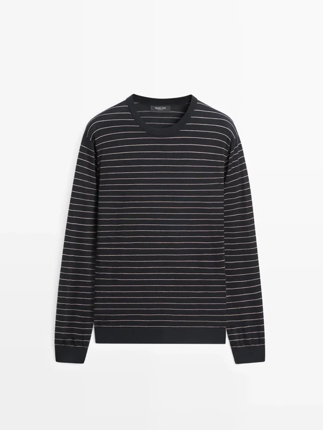 Gestreifter Langarm-Pullover Gestreifter Langarm-Pullover