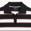 Gestreifter Strick-Poloshirt Gestreifter Strick-Poloshirt