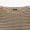 Gestreifter Strickpullover aus 100 % Baumwolle Gestreifter Strickpullover aus 100 % Baumwolle