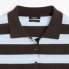 Gestreiftes Poloshirt aus Baumwollstrick Gestreiftes Poloshirt aus Baumwollstrick