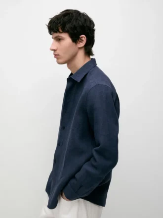 Hemd aus 100 % Leinen, Regular Fit