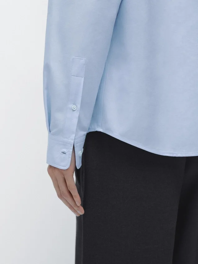 Hemd aus Baumwollmischung mit Taschendetail Hemd aus Baumwollmischung mit Taschendetail