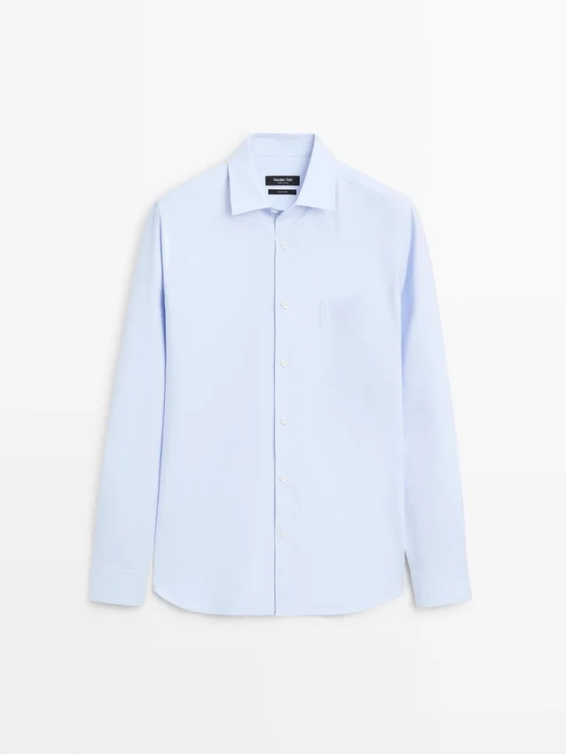 Hemd aus Baumwollmischung mit Taschendetail Hemd aus Baumwollmischung mit Taschendetail