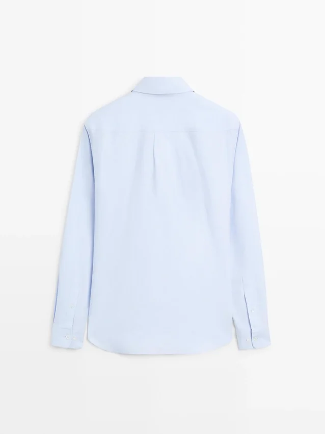 Hemd aus Baumwollmischung mit Taschendetail Hemd aus Baumwollmischung mit Taschendetail