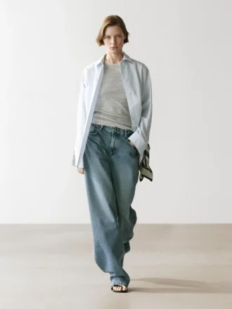 Hemd aus Popeline und Baumwollmischung