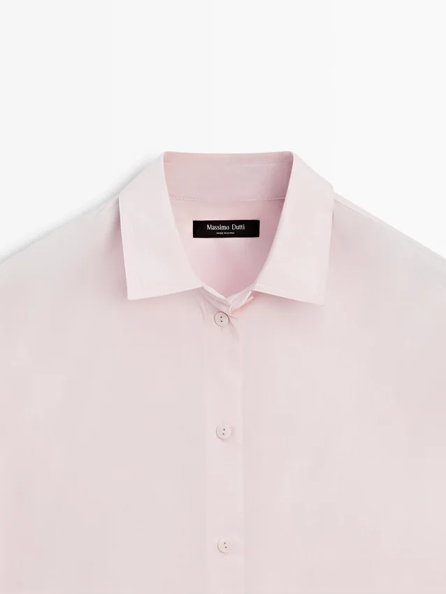 Hemd aus Popeline und Baumwollmischung Hemd aus Popeline und Baumwollmischung