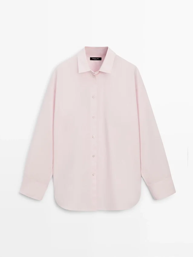 Hemd aus Popeline und Baumwollmischung Hemd aus Popeline und Baumwollmischung