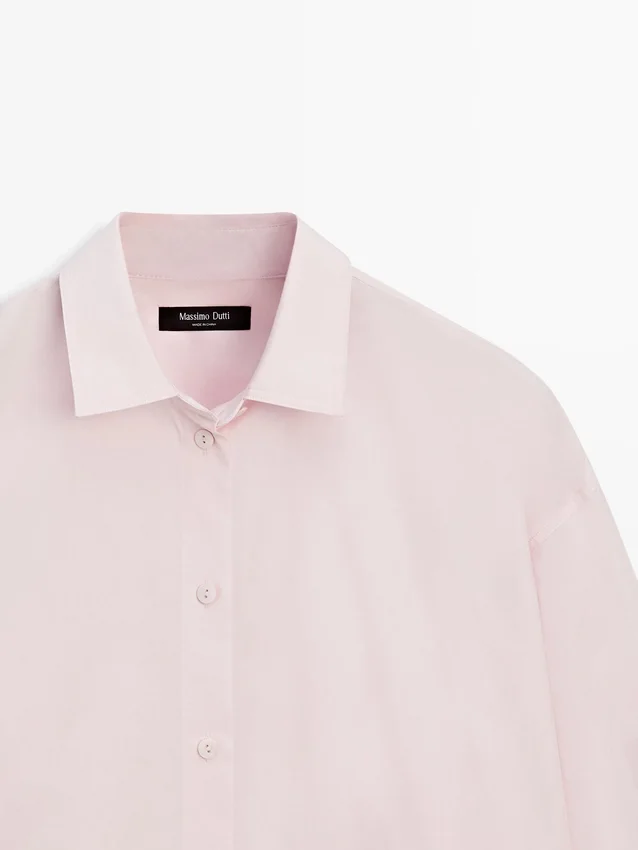 Hemd aus Popeline und Baumwollmischung Hemd aus Popeline und Baumwollmischung