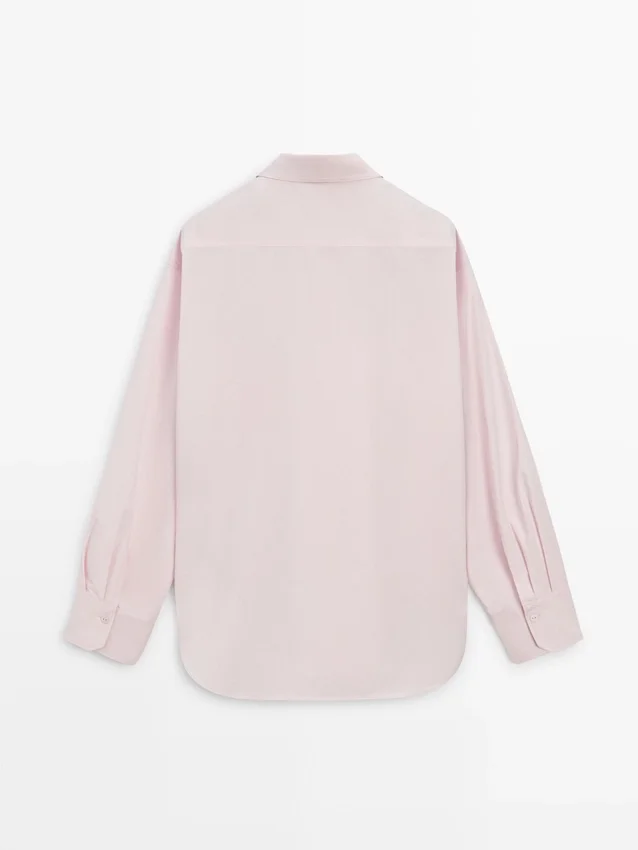 Hemd aus Popeline und Baumwollmischung Hemd aus Popeline und Baumwollmischung